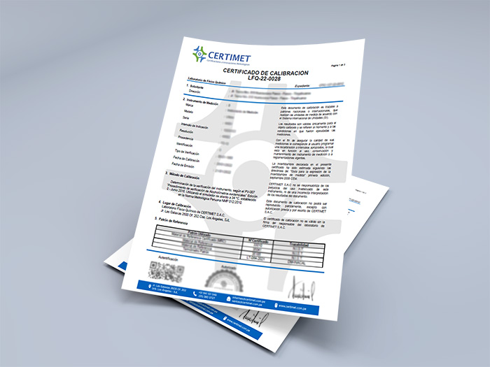 QUÉ ES UN CERTIFICADO DE CALIBRACIÓN