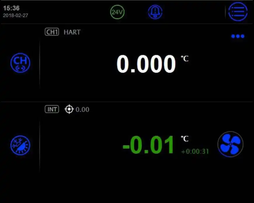 transmitter_test_display-Calibrador de pozo seco Additel 875