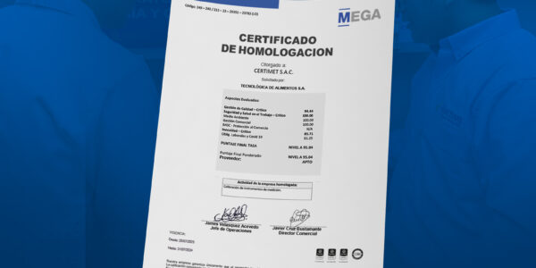 HOMOLOGACIÓN MEGA-CERTIMET