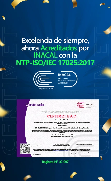 BANNER VERTICAL ACREDITACI&Oacute;N INACAL CERTIMET 2025