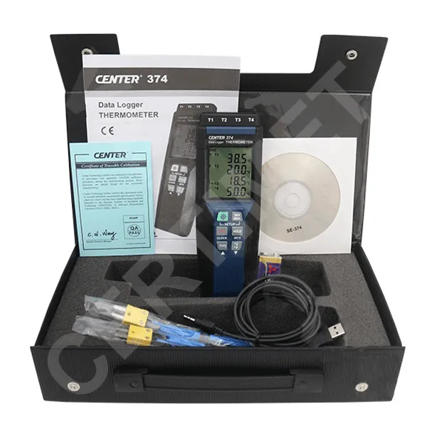 4-Datalogger de Temperatura con 4 Entradas para Termocuplas Tipo K CENTER 374_CERTIMET 4-Datalogger de Temperatura con 4 Entradas para Termocuplas Tipo K CENTER 374_CERTIMET