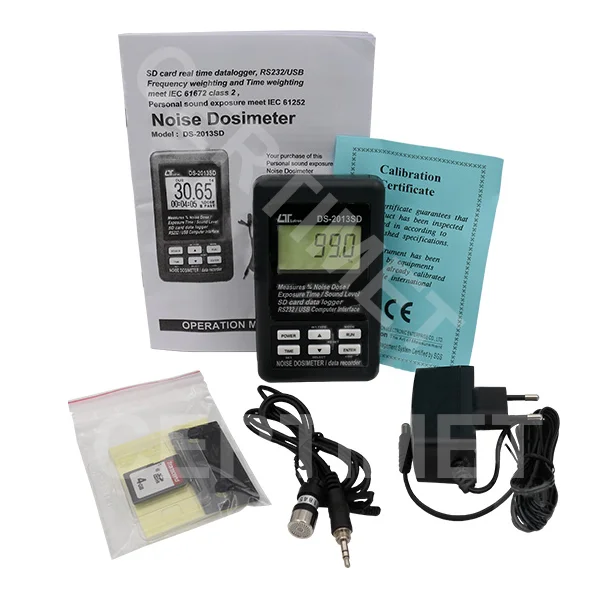 7-Dosímetro de ruido con registrador de datos vía tarjetas SD LUTRON DS-2013SD_CERTIMET