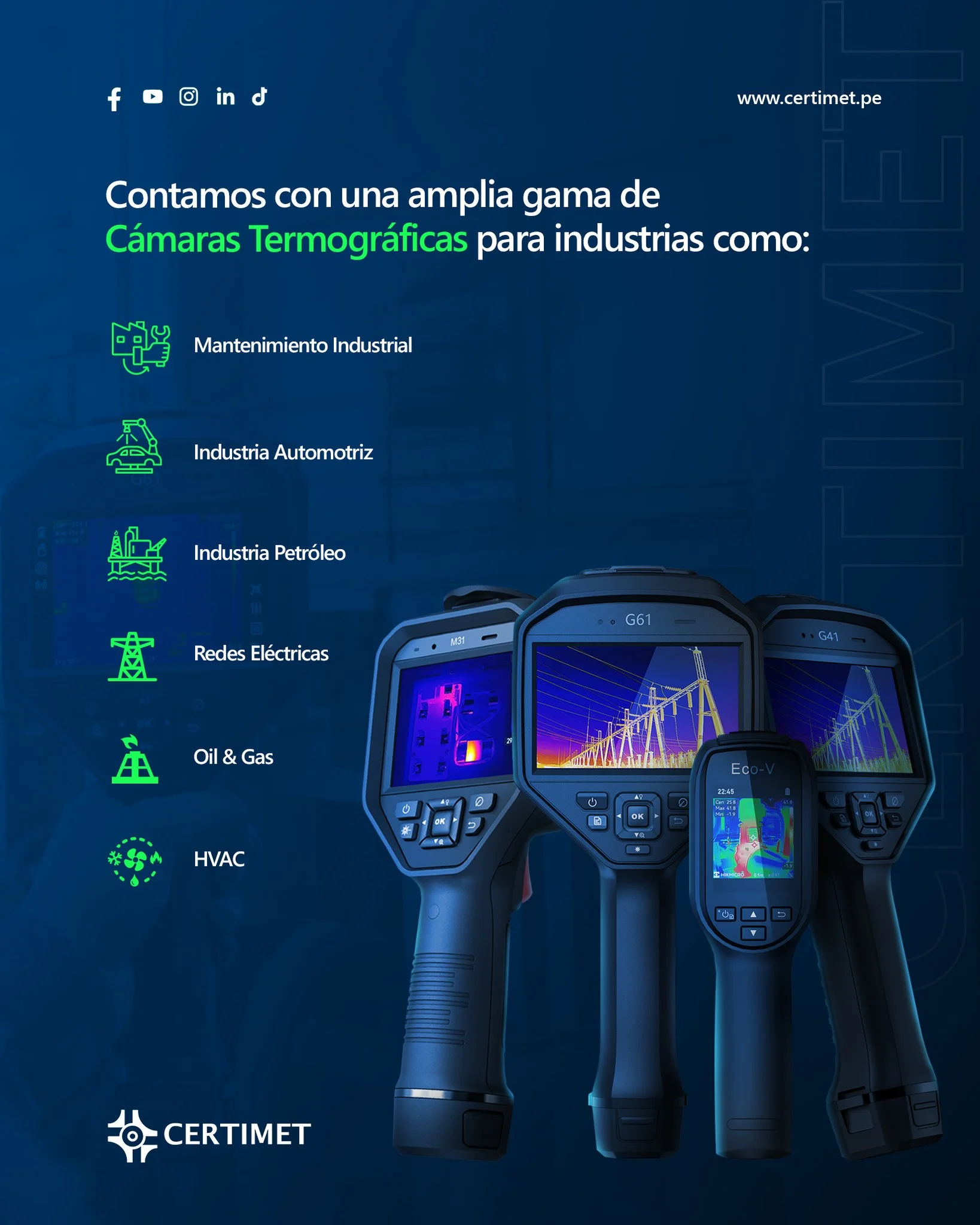Cámaras Termográficas Avanzadas para la Seguridad Industrial_Cámaras Termográficas-peru-CERTIMET