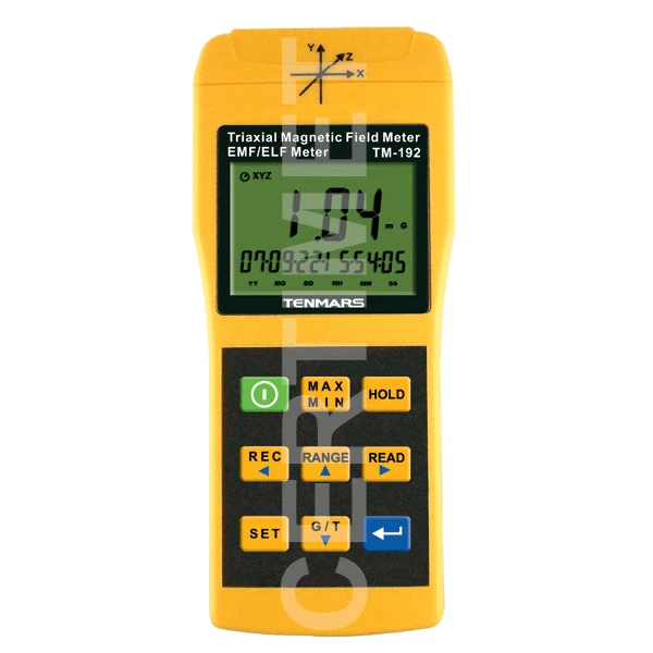1-Gaussimetro Medidor de campo magnético de tres ejes TM-192D_CERTIMET 1-Gaussimetro Medidor de campo magnético de tres ejes TM-192D_CERTIMET