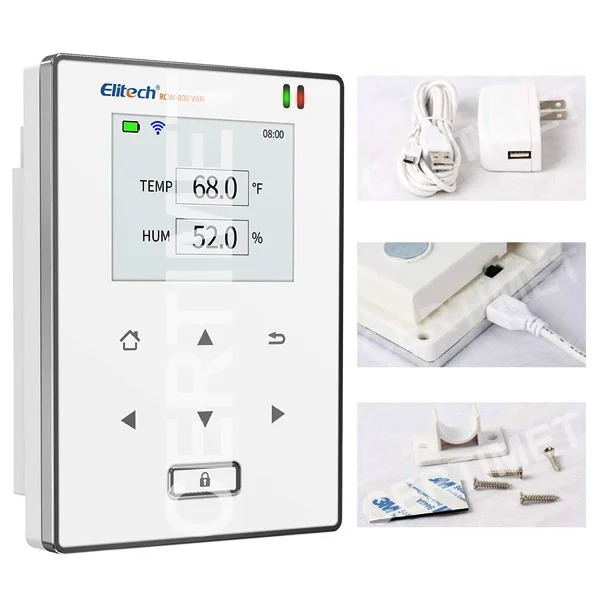 3-Registrador Wifi de temperatura y humedad con sonda externa, ELITECH RCW800 WIFI_CERTIMET