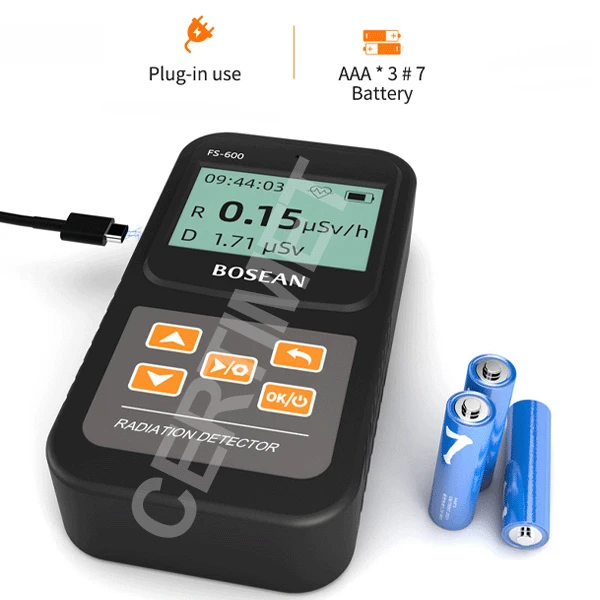 4-Detector de radiación nuclear, contador Geiger, dosímetro de radiación personal, para rayos Beta Gamma X- FS-600_CERTIMET 4-Detector de radiación nuclear, contador Geiger, dosímetro de radiación personal, para rayos Beta Gamma X- FS-600_CERTIMET