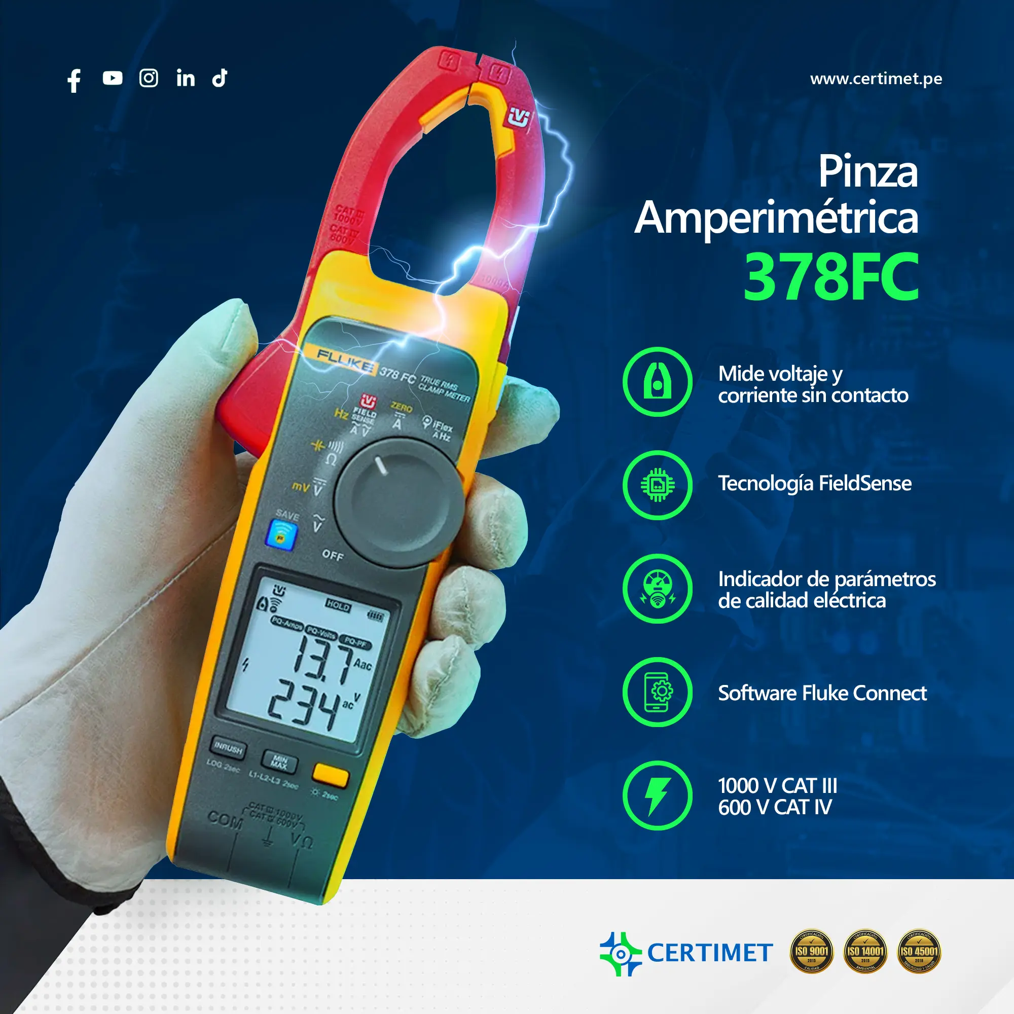 Pinza Amperimétrica para Medición Confiable de Corriente Eléctrica_Pinza Amperimétrica-peru-CERTIMET Pinza Amperimétrica para Medición Confiable de Corriente Eléctrica_Pinza Amperimétrica-peru-CERTIMET