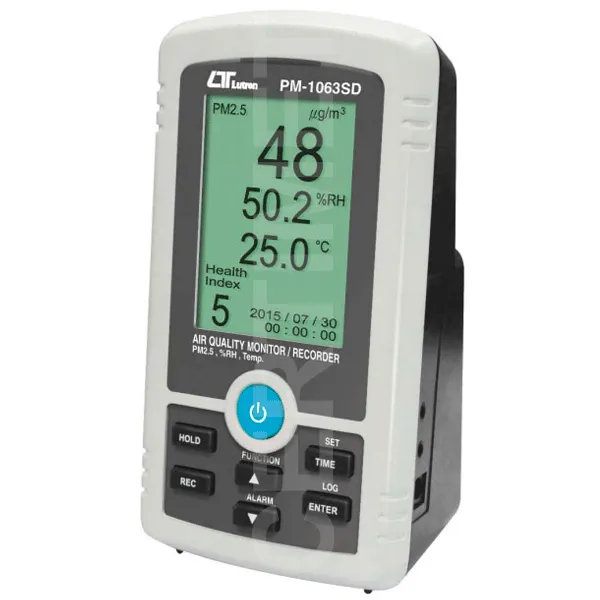 2-Contador de partículas PM2.5, medidor de humedad y temperatura LUTRON PM-1063SD_CERTIMET